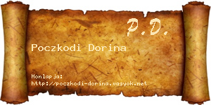 Poczkodi Dorina névjegykártya